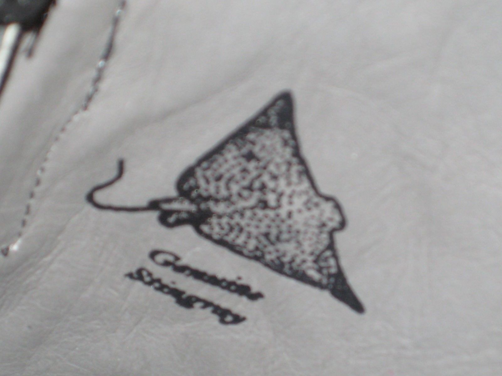 Pre-owned Los Altos Boots Los Altos Black Genuine Stingray Rowstone Versage Square Toe Western Boot Ee