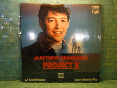 Project X Matthew Broderick Extended Play Laserdisc -EXTRA LDs SHIP FREE
