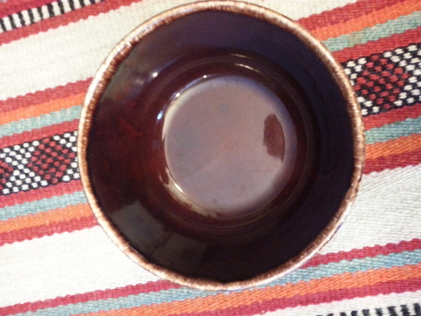 McCoy Brown Drip Kathy Kale Ceramic Serving Bowl collectible