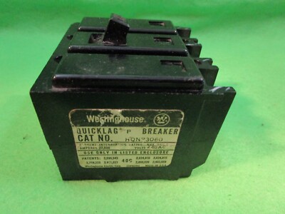 WESTINGHOUSE HQNP3060 HQNP-3060 3 POLE 60 AMP CIRCUIT BREAKER