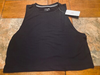 Baleaf Women's Active Wear Small Black Yoga Tank Top Shirt 17 x 16.5 