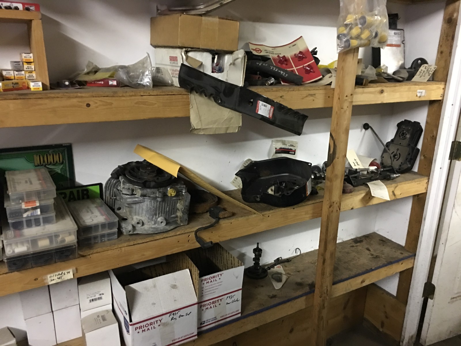 E bay used Mower & Engine Parts Business for sale  $100K in inventory for $25K