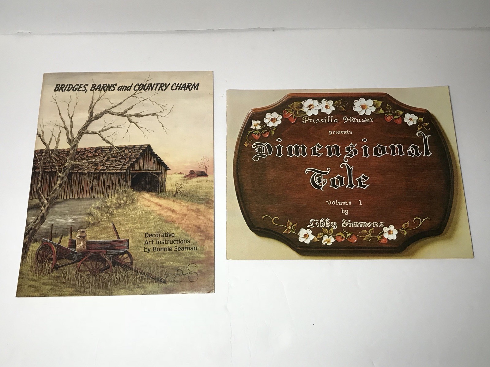 Priscilla Hauser Decorative Tole Painting Pattern Book Lot Pen and Ink Bridges