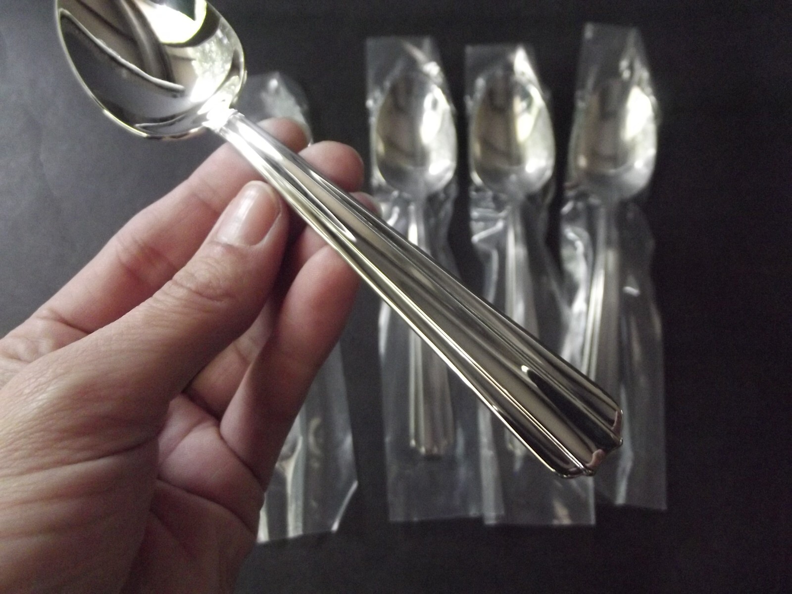 NEW 1 Teaspoon Dessert Spoon 6-5/8" Reed & Barton 18/10 Stainless Steel BELLEVUE