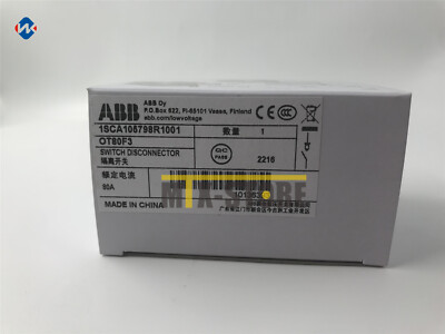 1QTY NEW ABB Disconnector OT80F3 1SCA105798R1001 3P 80A /