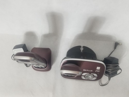 Working Panasonic Cordless Phone Set KX-TG6521 6.0 Plus Talking CID  2 Handsets