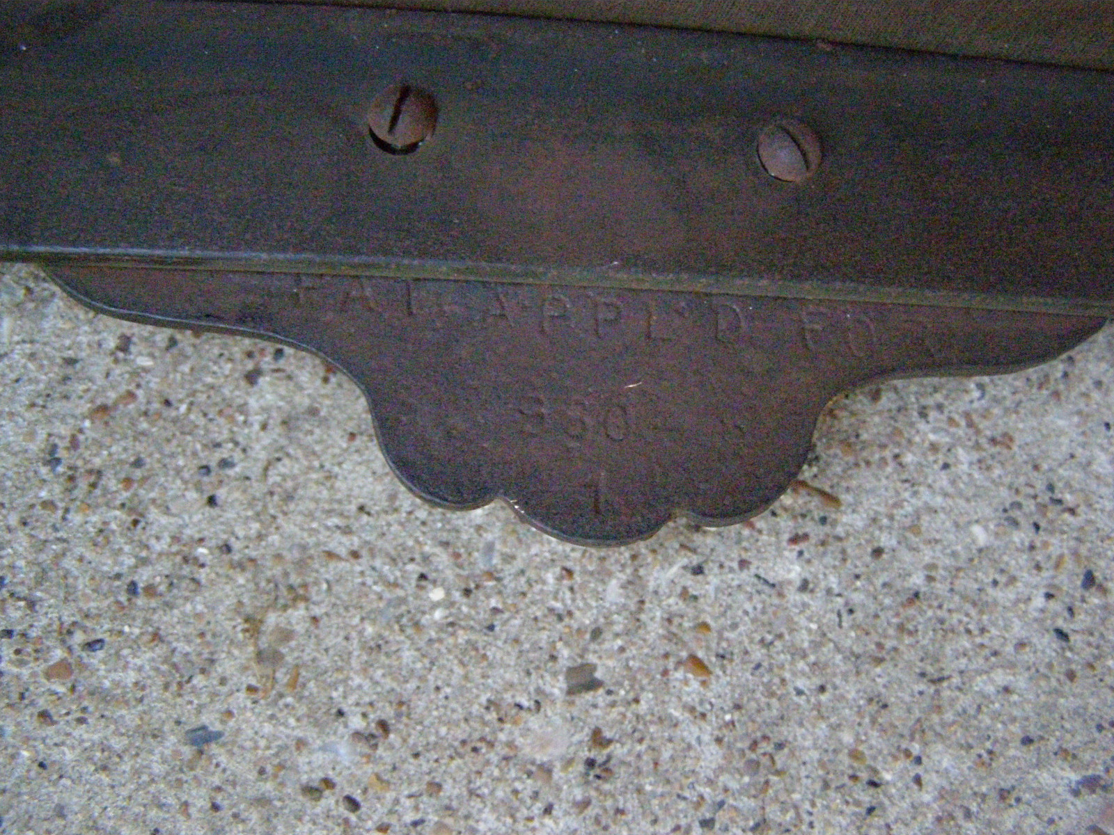 Antique W.H. Howell Cast Iron Bench 1924