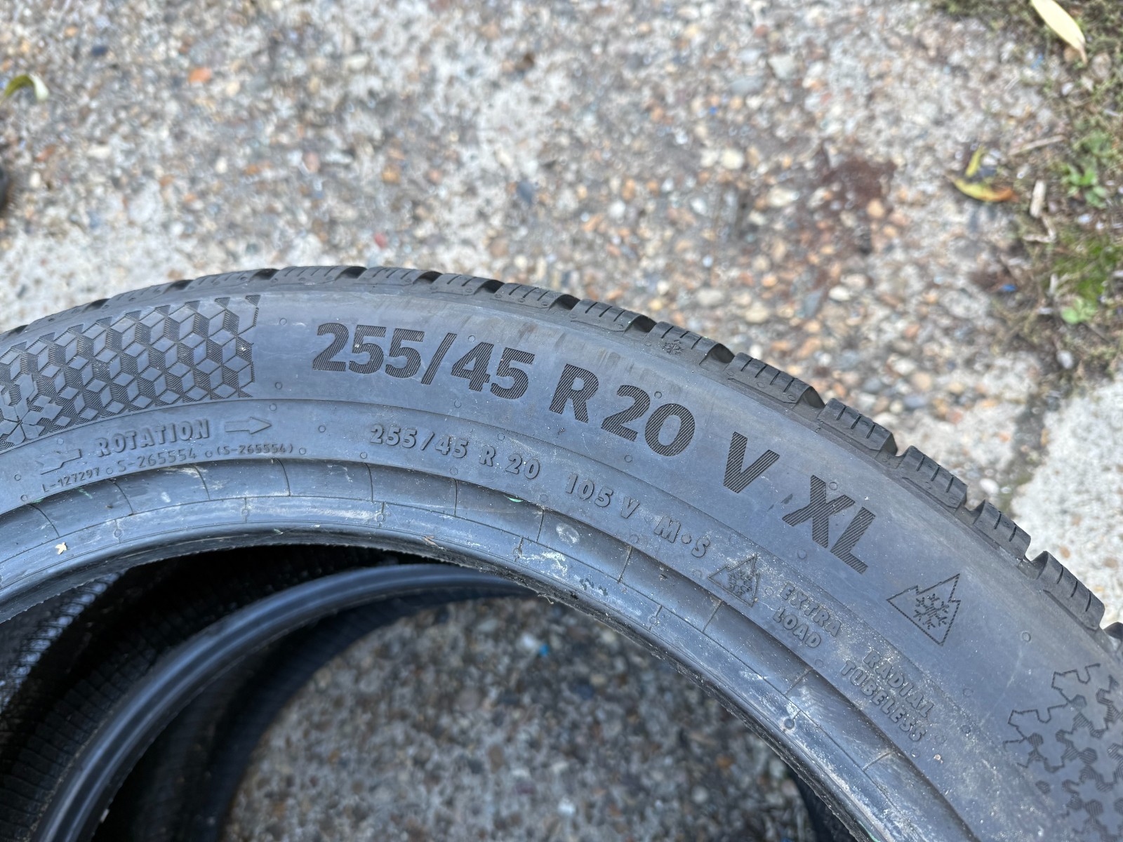 New 255 45 20 Continental, Winter, XL, M+S, 105V, x1 Tyre (F1_tyres) YD275