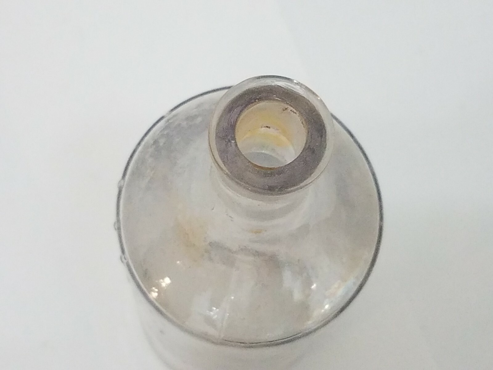 Ed Pinaud Paris Hair Tonic Vintage Clear Glass Bottle - 7 Inches Tall