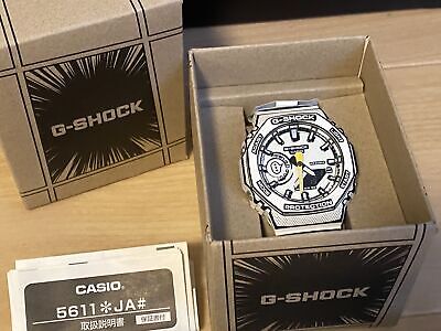 Pre-owned Casio G-shock Ga-2100mng-7ajr White Watch Box Manga Theme Rare Jpn