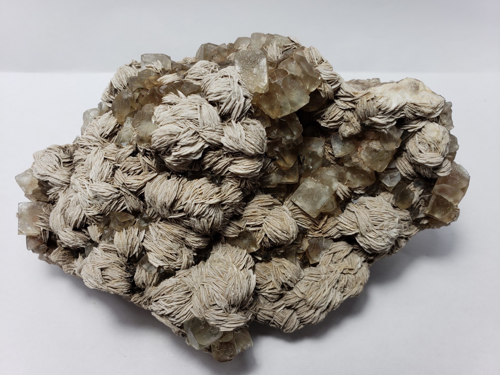 656g NEW Find Green Fluorite/Barite Crystal Mineral Specimen Ontario,Canada