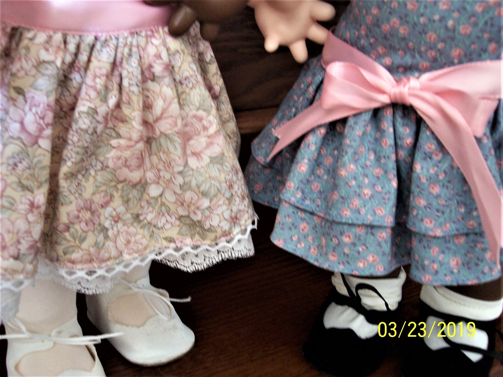 1967 CAMEO Kewpie Dolls - a black & a white baby 16''  jointed with squeakers