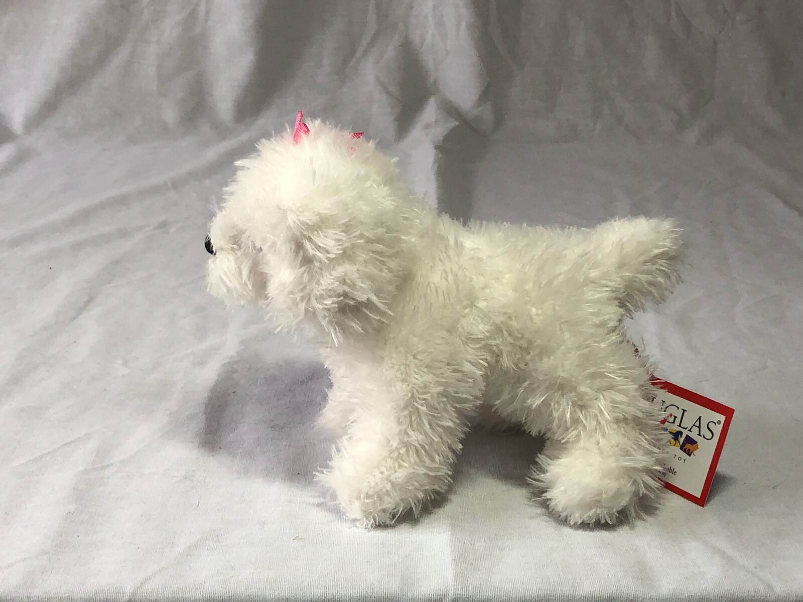 Babette Bichon Frise Dog Lil' Nugget by Douglas Cuddle Toys, about 6/12