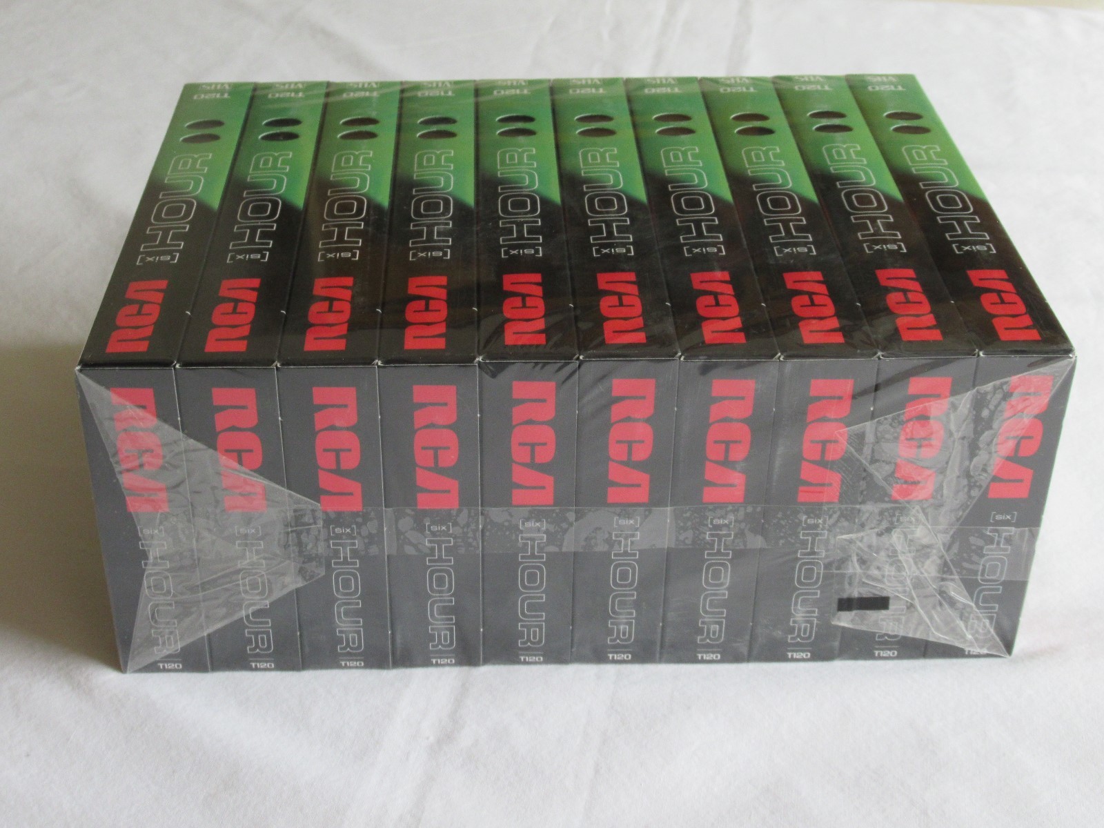 NEW SEALED RCA T-120 Blank VHS VCR Video Cassette Tapes 10 Pack 6 Hr. SHIPS FAST