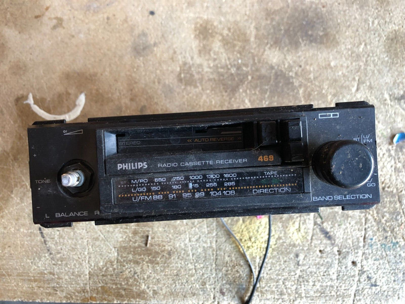 Philips 469 Autoradio Vintage Cassette Non TestÃ Port Offert