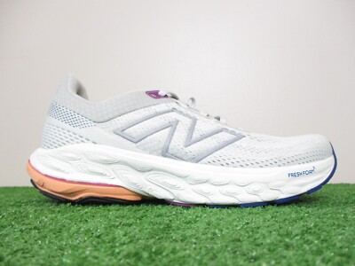 New Balance Fresh Foam 860v14 Shoes Womens 7.5 Grey Copper Silver Metallic