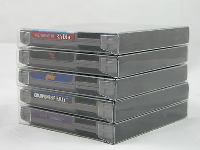 50 NES Cartridge Box Protectors Sleeves works w/ dust covers Clear Plastic 