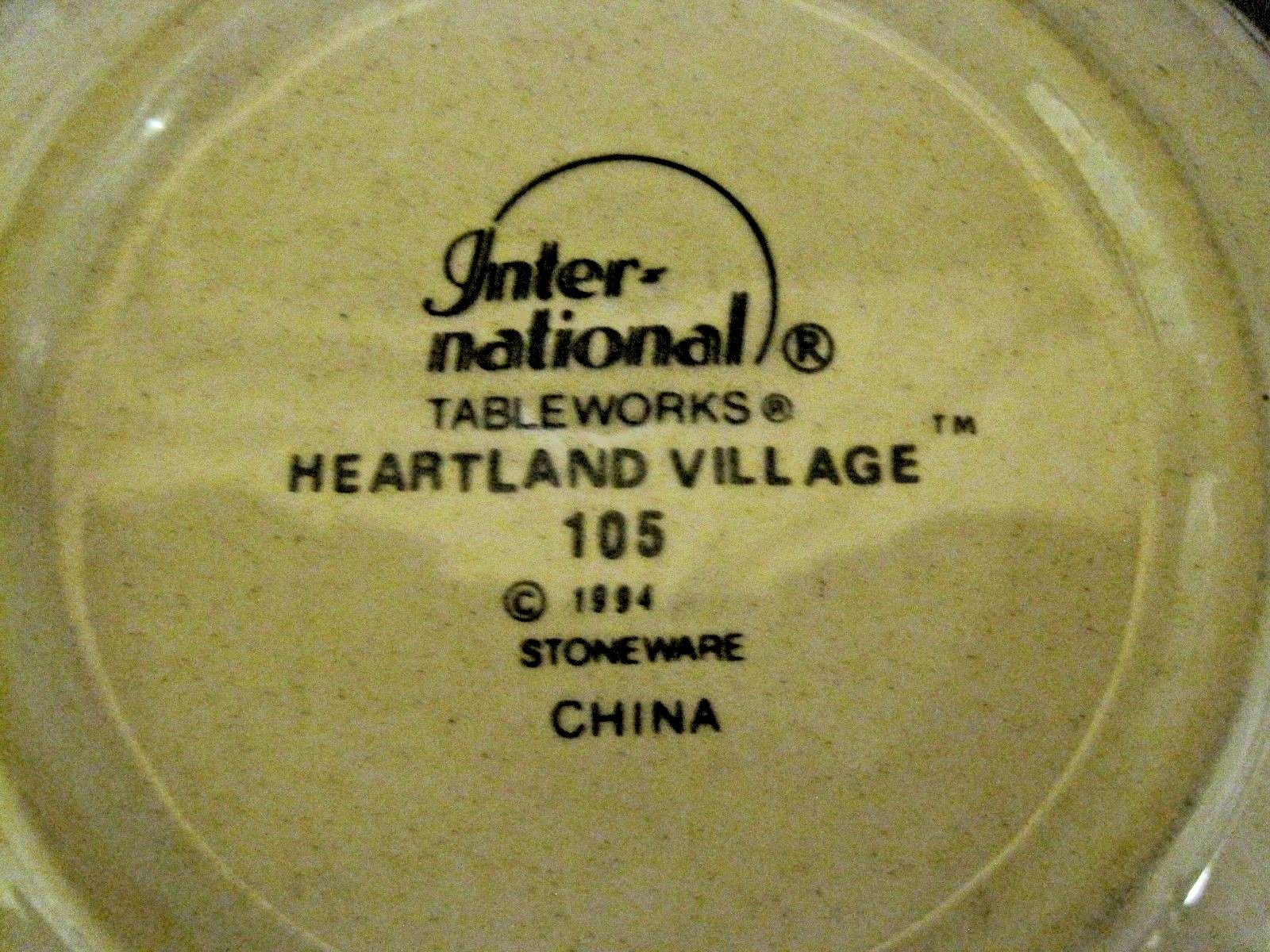 INTERNATIONAL CHINA ~ HEARTLAND VILLAGE ~ SOUP / CEREAL BOWLS, SET OF (2), EUC