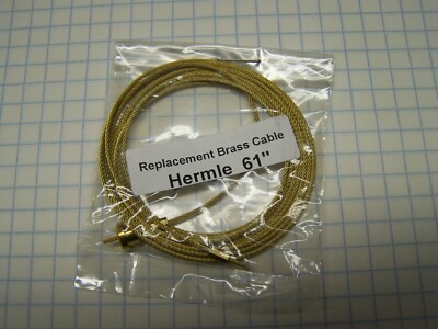 Hermle brass cable with attached ends 61'' #19286 HCAB62 for model 791-880
