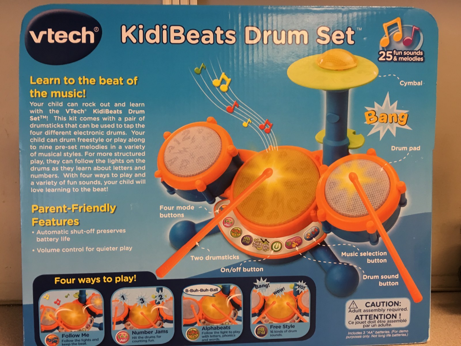 vtech kidibeats kids drum set