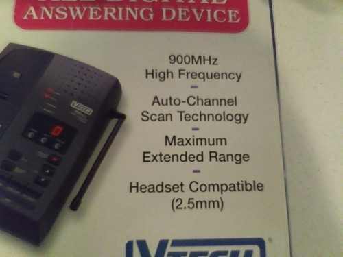 VTech (VT 9060i) Black 900 MHz Cordless Digital Answering System w/ Power Supply