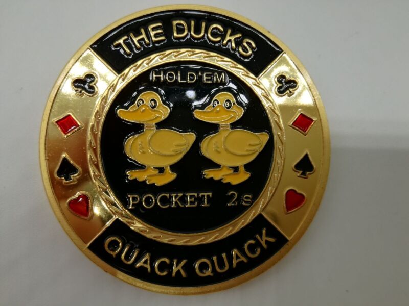 The Ducks Quack Quack Casino Poker Chip Coin Card Guard Protector