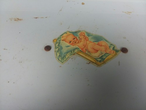 Antique hanson nursery scale. Model #3025 works. Made in Chicago USA