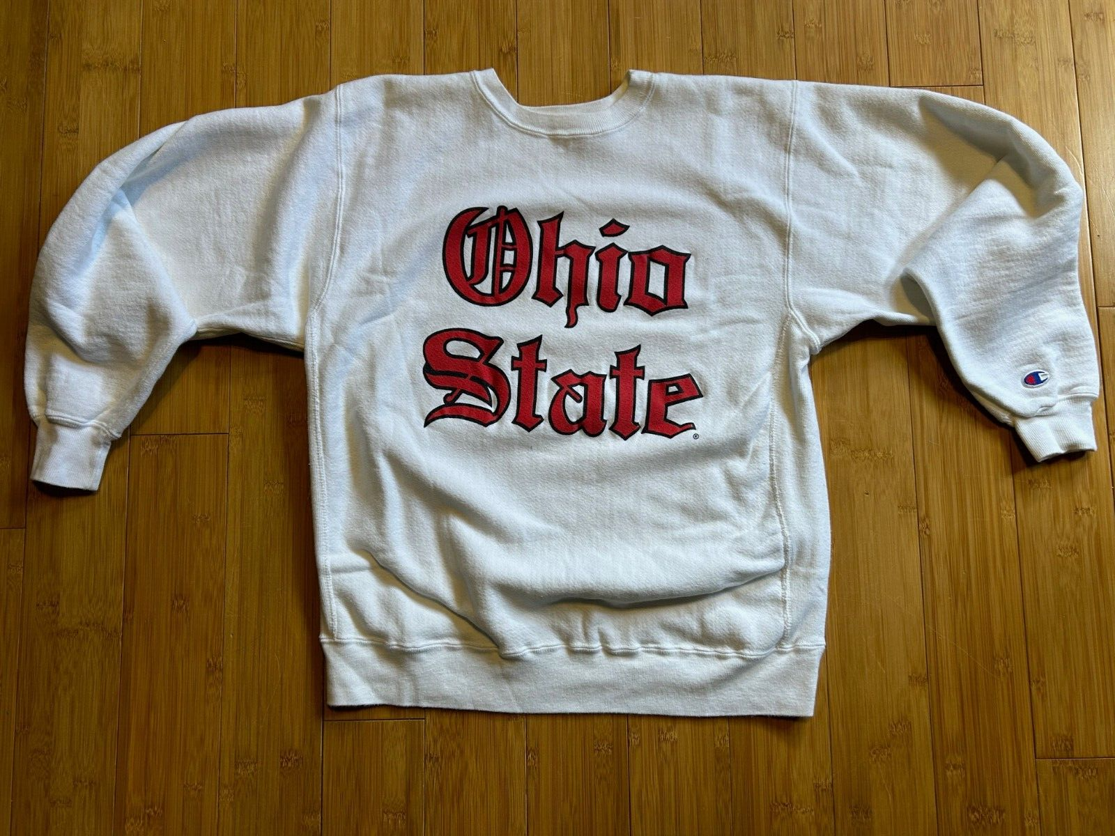 Champions Reverse Weave VTG Ohio State Sweatshirt White