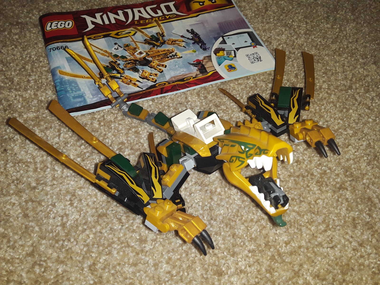 ゴルギーオージャー Amazon.com: LEGO NINJAGO Legacy Golden Dragon 70666 Building