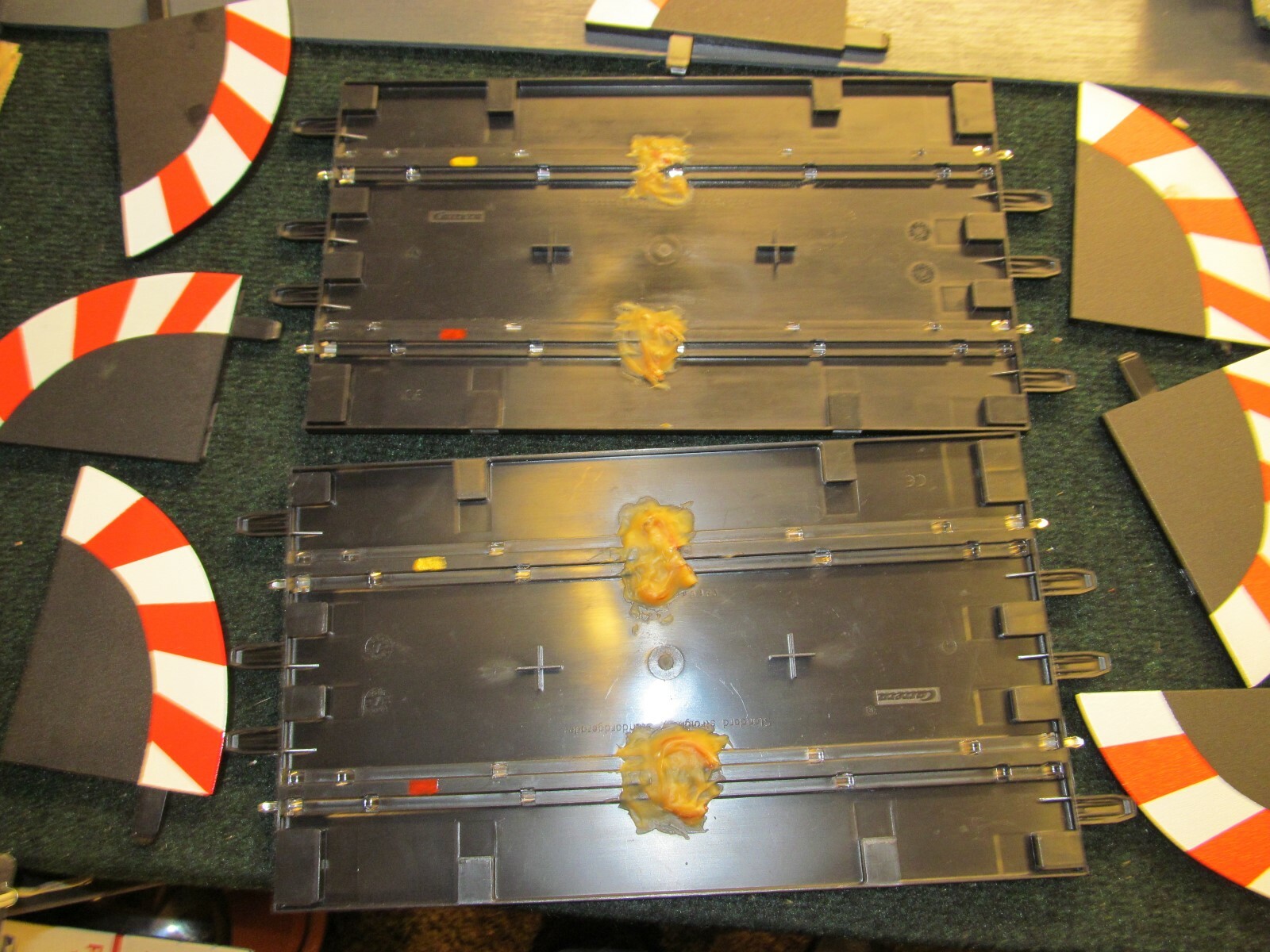 Carrera Slot Car LOT Track Lot 1/4, AND REGULAR ,STAIGHT, SHOULDERS, CONTROL