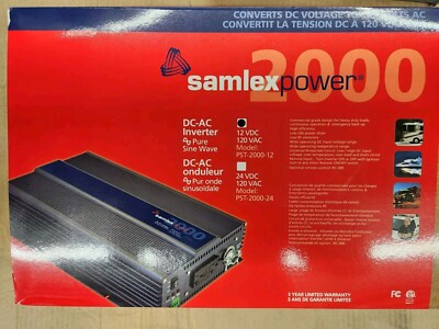 Samlex PST-2000-12 2000W Pure Sine Wave Inverter - NEW