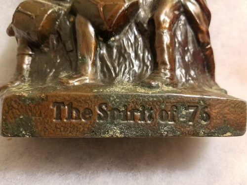 Rare Dayton State Texas F.D.I.C. Banthrico Chicago Figural Bank Spirit Of '76