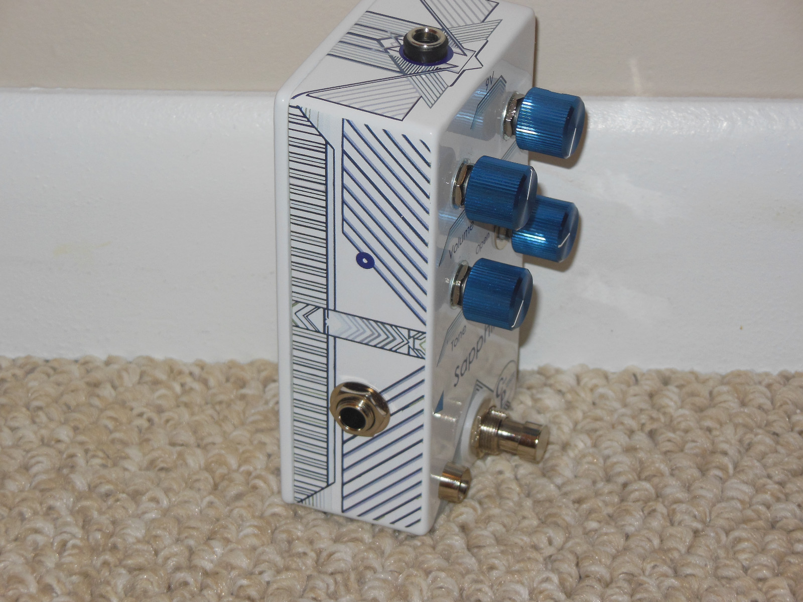 Charlie Paolo Custom Effects Sapphire transparent overdrive pedal Excellent