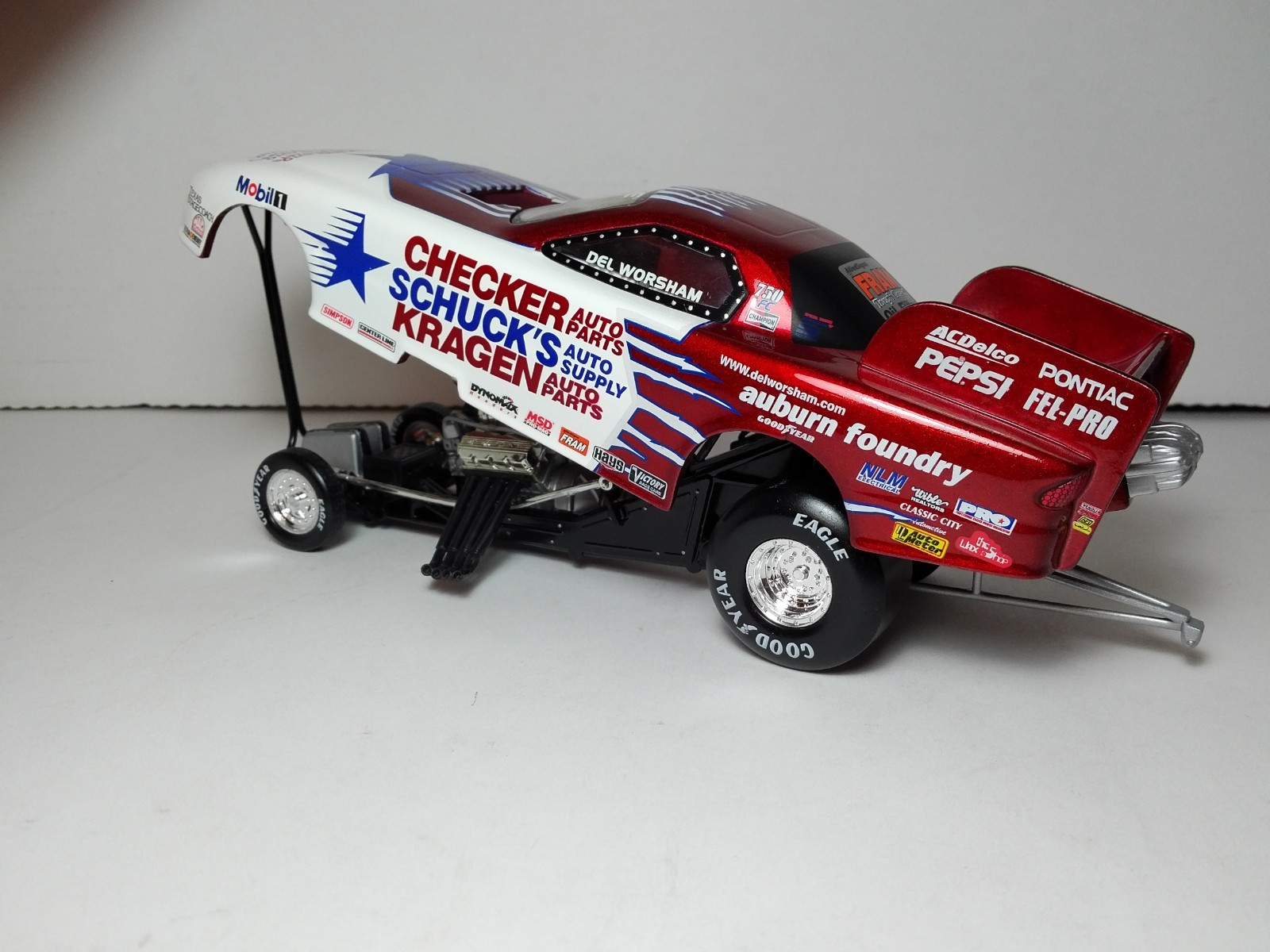 Del Worsham Checker/Schuck's/Kragen 1998 Pontiac Funny Car