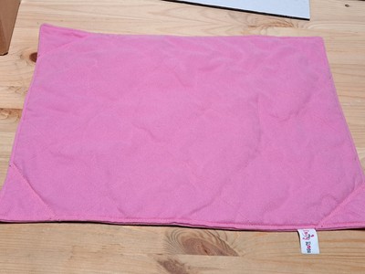 Emily Rose Pink Doll Baby Security Blanket Bedding 17'' x 13'' Reversible