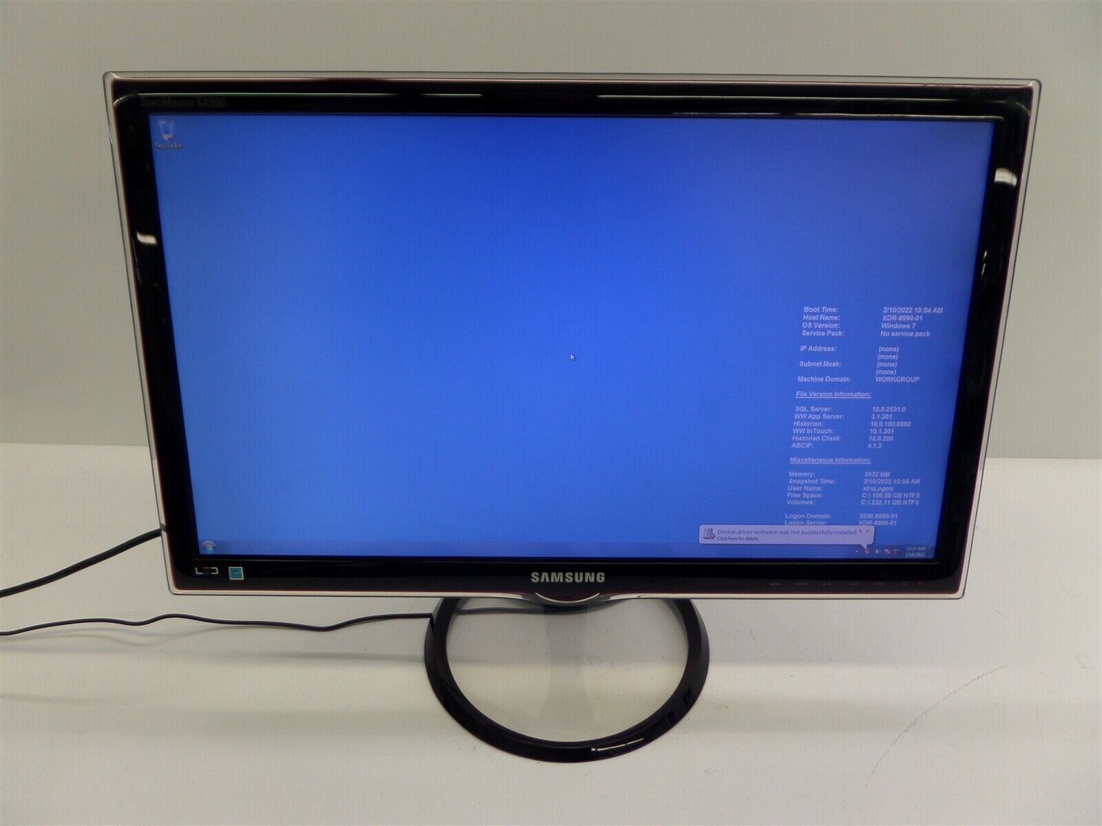 Samsung S23A550H SyncMaster SA550 23 Samsung S23A550H SyncMaster SA550 23