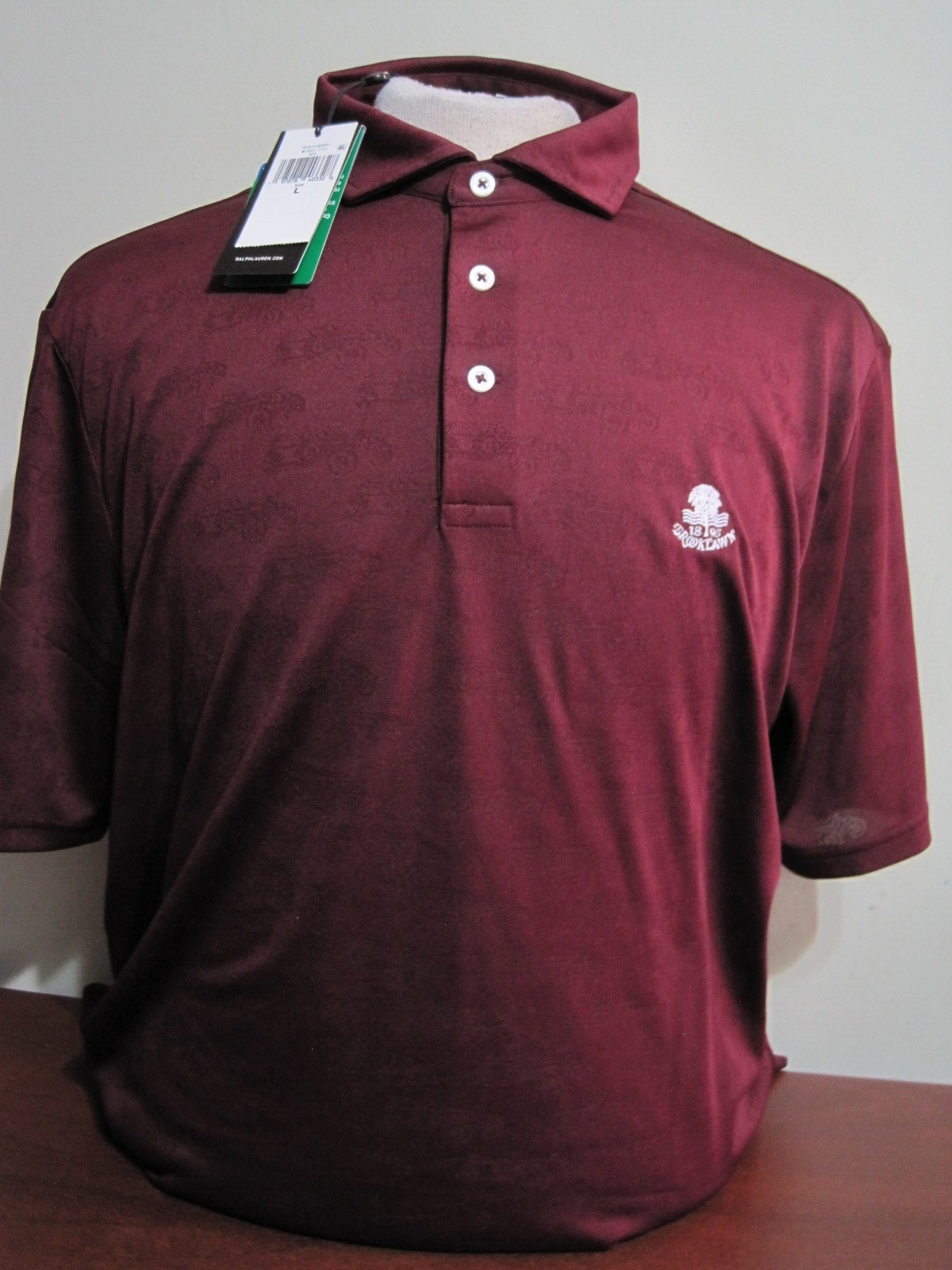 RLX Ralph Lauren Mens Medium or Large Burgundy Vintage Car