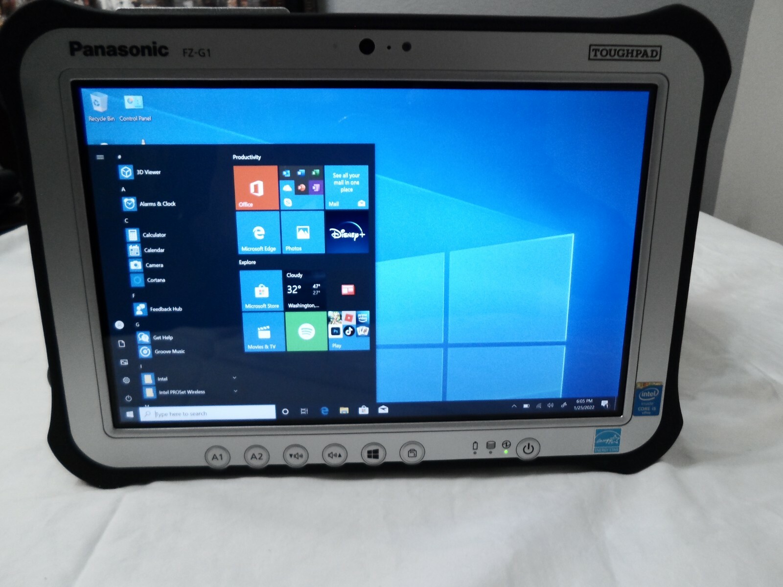 PANASONIC TOUGHPAD FZ-G1 i5-4310U 2GHz 8GB 128GB SSD | eBay