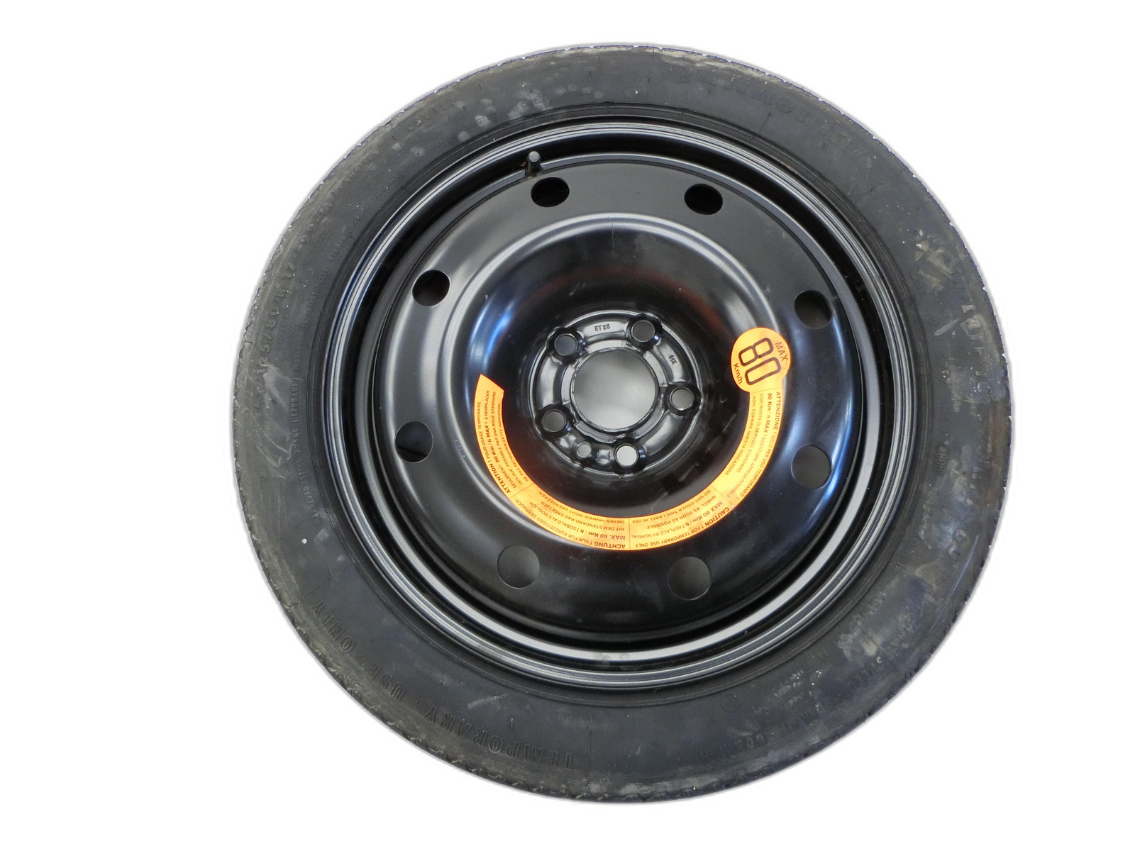 Alfa Romeo Brera 159 06-11 1 x Komplettrad Ersatzrad Stahlfelge Sommerreifen 125/80R17 5X110  - Bild 1