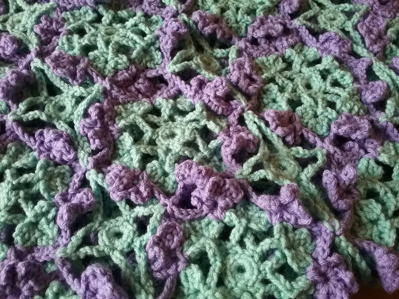 Home made crochet blanket