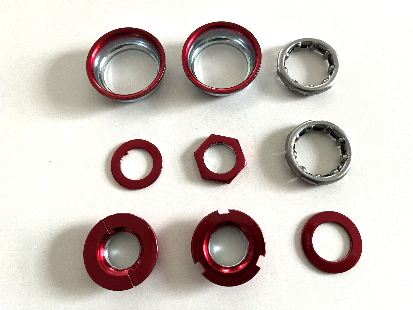 OLD SCHOOL BMX NEW TANGE AMERICAN BOTTOM BRACKET RED 24T 1 piece crank tioga