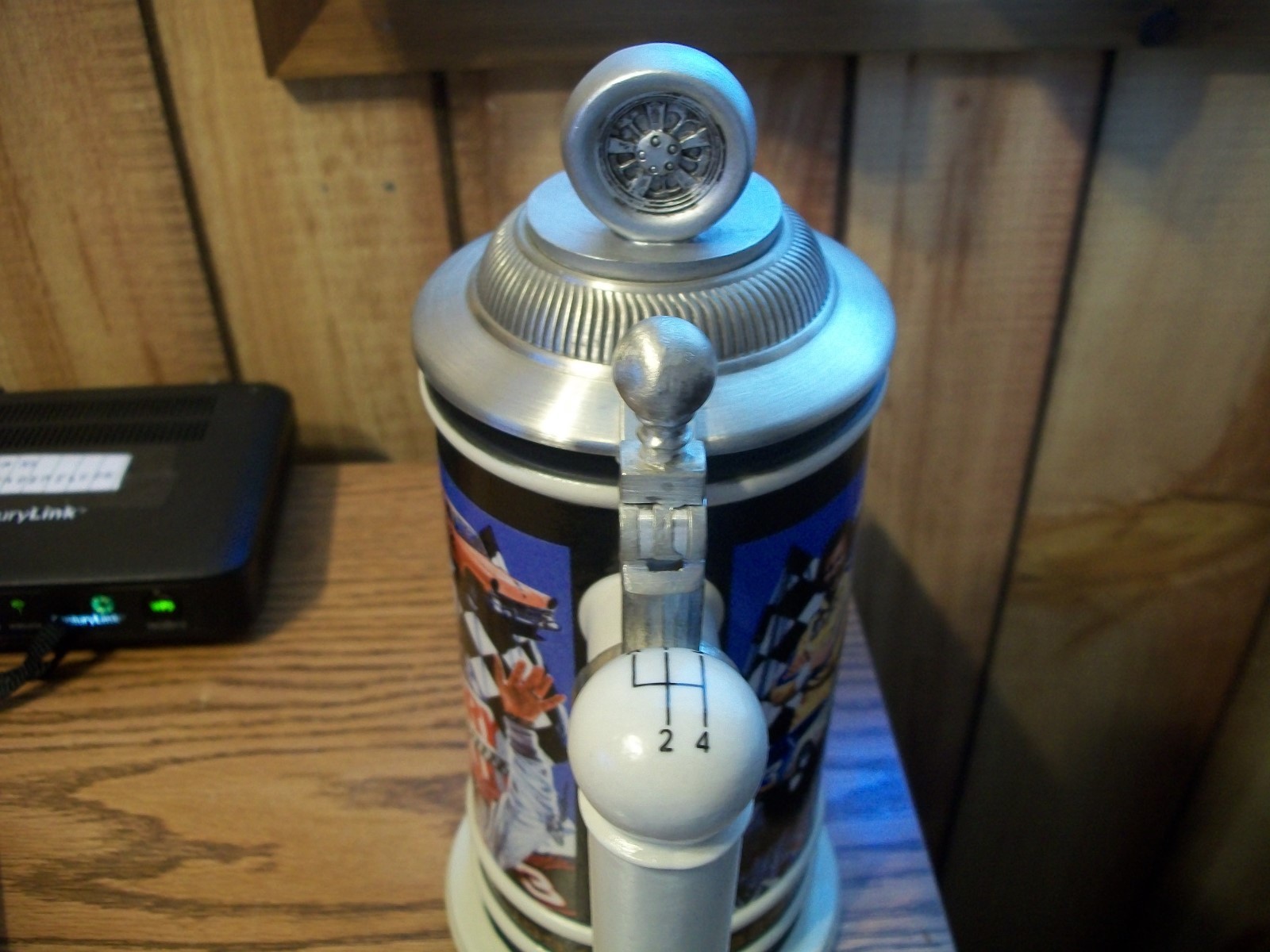 DALE EARNHARDT SR. SEVEN-TIME CHAMPION STEIN with PEWTER TOP & LIMITED ED. 2002