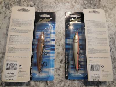 2 SALMO 3-1/2'' Sting 9F 3/8-Oz. Floating 'Grey Silver or Gold Orange U PICK