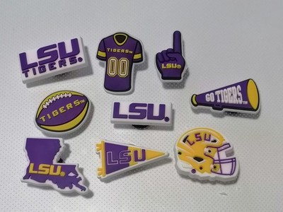 University Football Louisiana State Tigers Shoe Charms  Schuhanstecker 