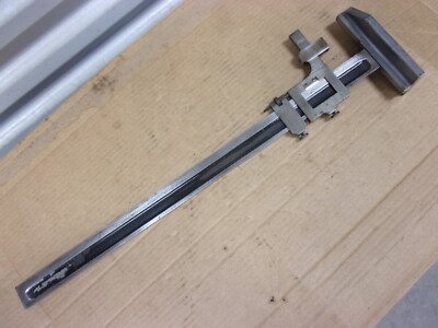 Vtg Surface Plate Vernier Measuring Height Gauge 18'' No. 585 Scribe Block Layout
