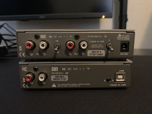 Schiit Stack - Schiit Magni 3 and Modi 2  DAC & AMP- Combo with RCA Cables
