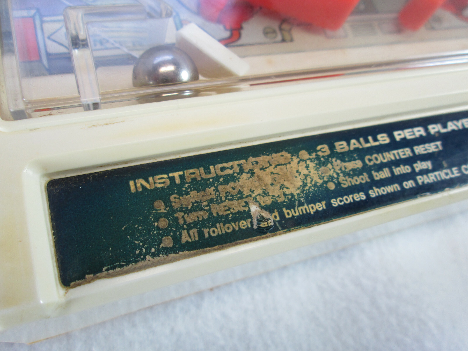 Vintage 1979 Tomy Atomic Arcade battery operated pinball game (works)