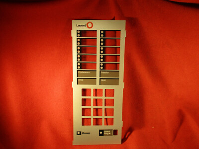 Lucent Avaya Definity 7410S01A-0035G plastic designation strip cover Silver