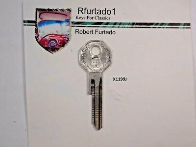 Key Blank for Chrysler - Dodge - Desoto 1956 & Plymouth 1956 to 1958 (X1199J)