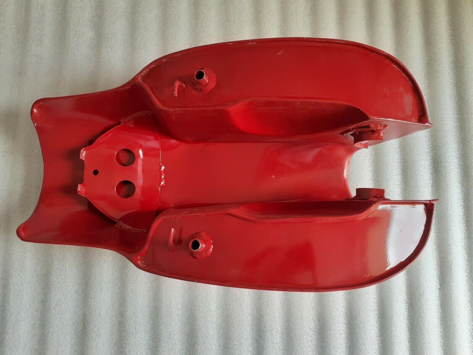 For Norton Triumph Lyta Custom Cafe Racer Petrol Fuel Tank Cherry & Black  